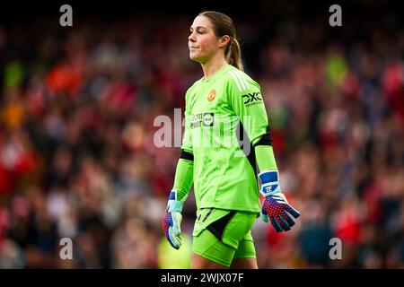 Goalkeeper Mary Earps (27 Manchester United) during the Barclays FA Womens Super League game between Arsenal and Manchester United at Emirates Stadium in London, England. (Liam Asman/SPP) Credit: SPP Sport Press Photo. /Alamy Live News Stock Photo