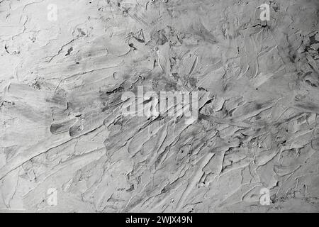 old textured wall background ready for your design work. wall texture. Plastered wall background. Gray cement texture. Repairs. Construction. Stock Photo