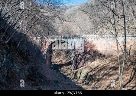 Old Usui Pass Railroad #6 Bridge ���Ԛ�g⟵�������. Gunma prefecture, Japan. Stock Photo