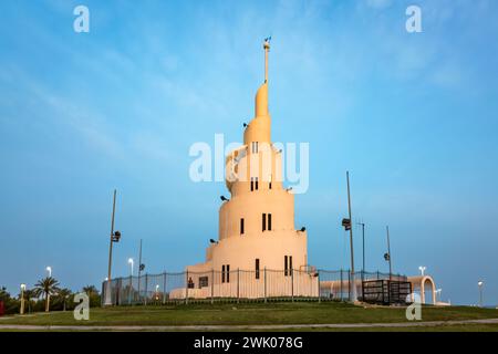 Wonderful morning view in Marjan island in Dammam Corniche -Saudi Arabia. Stock Photo