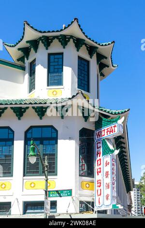 Wo Fat Chop Suey Restaurant, Maunakea Street, Chinatown, Honolulu, Oahu, Hawaii, United States of America Stock Photo