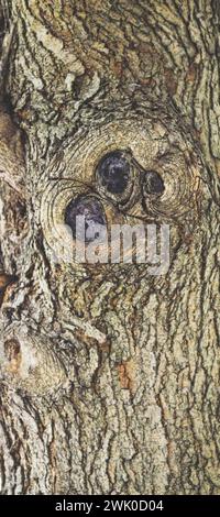 Natural structure of the bark of a mulberry tree. Highly detailed tree bark texture. Tree bark close up texture. Natural tree bark background template Stock Photo