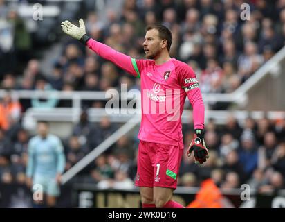 Newcastle Upon Tyne, UK. 17th Feb, 2024. Neto of AFC Bournemouth during the Premier League match at St. James' Park, Newcastle Upon Tyne. Picture credit should read: Nigel Roddis/Sportimage Credit: Sportimage Ltd/Alamy Live News Stock Photo