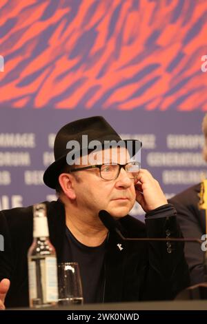 Berlin, Germany, 17th February 2024, Actor Zbigniew Zamachowski at the press conference for the film Treasure at the 74th Berlinale International Film Festival. Photo Credit: Doreen Kennedy / Alamy Live News. Stock Photo