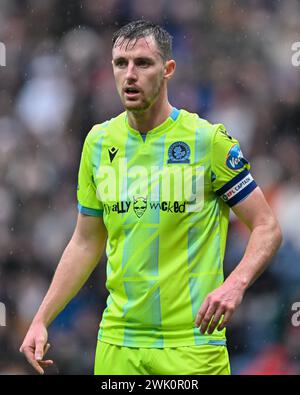 Preston, UK. 17th Feb, 2024. Sondre Tronstad of Blackburn Rovers ...