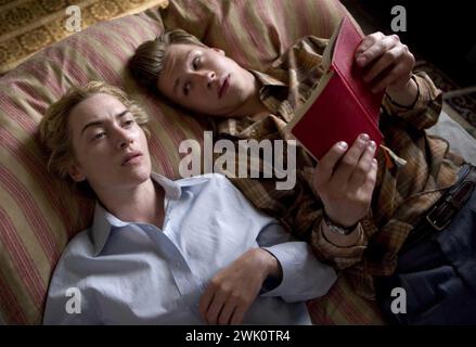 THE READER 2008 Weinstein Company film with Kate Winslet as Hanna Schmitz and David Kross as a young Michael Berg Stock Photo