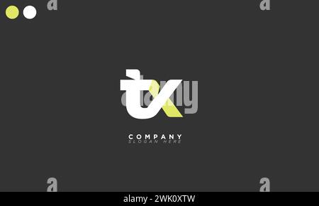 TX Alphabet letters Initials Monogram logo Stock Vector