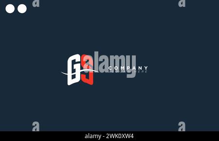GS Alphabet letters Initials Monogram logo Stock Vector