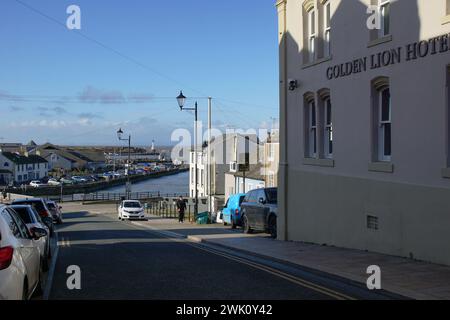 Maryport with its harbour, Cumbria, UK Stock Photo