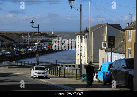 Maryport with its harbour, Cumbria, UK Stock Photo