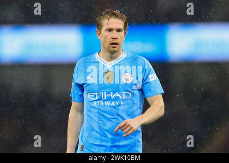 Kevin De Bruyne of Manchester City during the Premier League match Manchester City vs Chelsea at Etihad Stadium, Manchester, United Kingdom, 17th February 2024  (Photo by Conor Molloy/News Images) Stock Photo