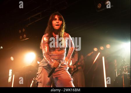 Alessandra performing at Clyde Rooms Edmiston House in Glasgow on the 17th February 2024 Stock Photo