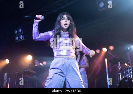 Alessandra performing at Clyde Rooms Edmiston House in Glasgow on the 17th February 2024 Stock Photo