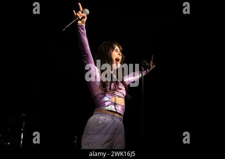 Alessandra performing at Clyde Rooms Edmiston House in Glasgow on the 17th February 2024 Stock Photo