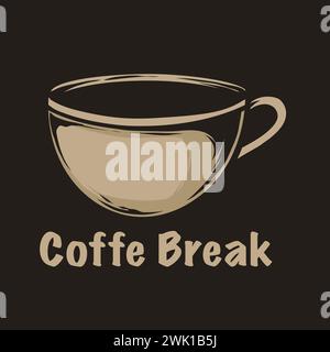 cup of coffee vector illustration artwork editable file Stock Vector