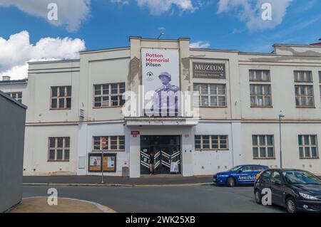 Pilsen, Czechia - August 26, 2023: Patton memorial in Pilsen. Museum of General George Smith Patton Jr. Stock Photo