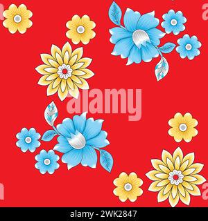 multi colored decorated hand draw rendered traced ornamental all over base background repeat pattern geometrical texture border ethnic tribal creative Stock Vector