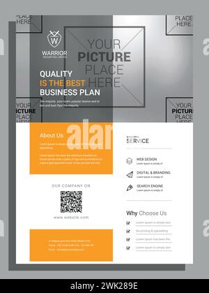 Vector psd corporate real estate business flyer printed ads template Stock Vector