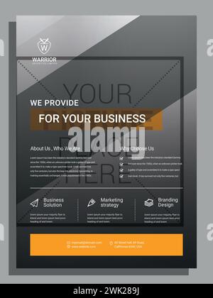 Vector psd corporate real estate business flyer printed ads template Stock Vector