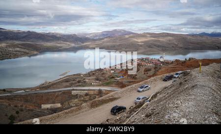 February 18, 2024, Erzincan, °Lic, Turkey: Search and rescue efforts are continuing on the 6th day of the mining disaster in the Ã‡Ã¶pler mining area of ''‹''‹Erzincan's Ä°lic district. (Credit Image: © Sedat Elbasan/ZUMA Press Wire) EDITORIAL USAGE ONLY! Not for Commercial USAGE! Stock Photo