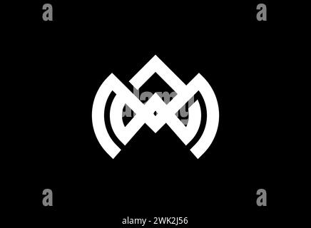 Modern M letter logo design vector illustration Stock Vector