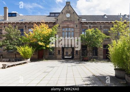 Former prison building - Blokhuispoort, in the center of the city of Leeuwarden in Friesland. Stock Photo