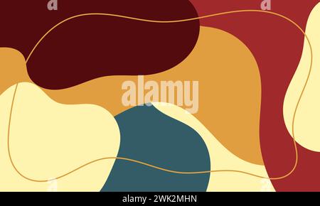 Freeform abstract background with lines element. illustration for bannes, web, wallpaper, backdrop Stock Vector