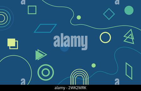 Abstract flat and clean background vector. geometric shape design template Stock Vector