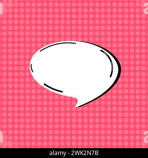 Blank bubble quote text template. Pop art comic icon speech design Stock Vector