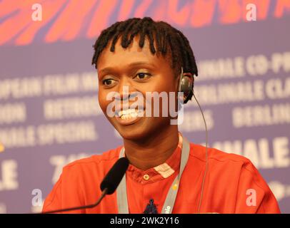 Berlin, Germany, 18th February 2024, Jacqueline Nsiah at the press conference for the film Dahomey at the 74th Berlinale International Film Festival. Photo Credit: Doreen Kennedy / Alamy Live News. Stock Photo
