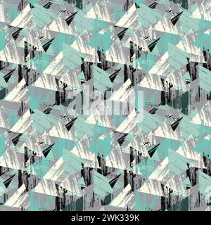 triangles seamless texture.  Vector  seamless pattern, geometric spots ,  background , Abstract texture , fabric print , card. Stock Photo