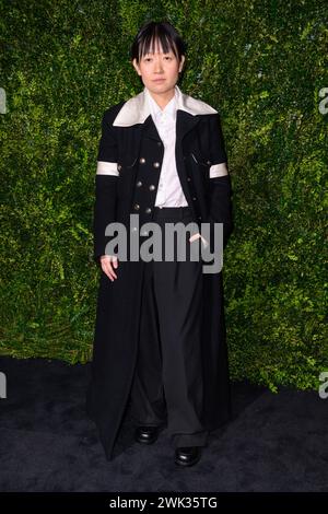 London, UK. Saturday 17th February 2024. Celine Song attending the Charles Finch and Chanel 2024 Pre-Bafta Party, at the Hertford Street Club, London. Photo credit should read: Matt Crossick/Empics/Alamy Live News Stock Photo