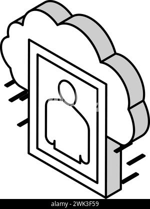 human missed and nostalgia line icon vector illustration Stock Vector ...