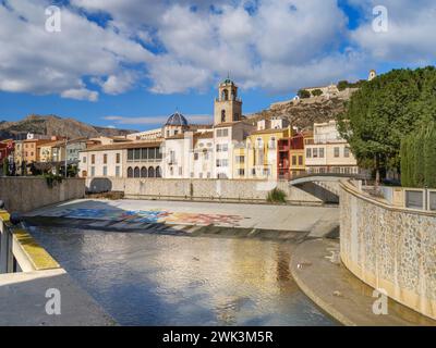 The Catedral de Orihuela, situated at the side of the Rio Segura, which runs through the centre of Orihuela, Alicante, Spain Stock Photo