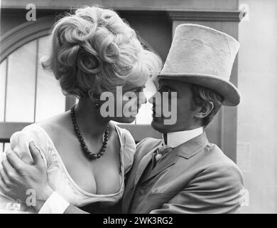 SUSAN DENBERG and PETER BLYTHE in a scene from FRANKENSTEIN CREATED WOMAN 1967 Director TERENCE FISHER Writer ANTHONY HINDS Costume Design ROSEMARY BURROWS and LARRY STEWART Music JAMES BERNARD A Hammer Film Production / Warner-Pathe Stock Photo