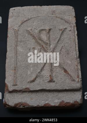 Early Christian Chi Rho monogram or Christogram, symbolising the Greek ...