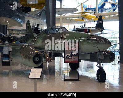 Pensacola, Florida, United States - August 10, 2012: Nazi Germany fighter jet in the National Naval Aviation Museum. Stock Photo