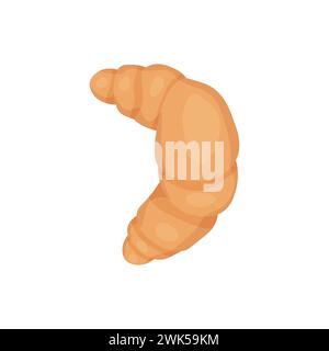 Croissant, bagel, bakery product.  illustration on white background Stock Vector