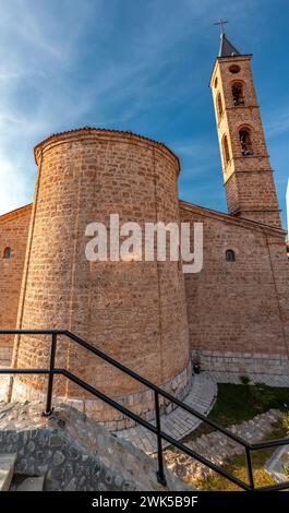 The Cathedral of Our Lady of Perpetual Succour is a Roman Catholic cathedral in Prizren, seat of the Albanian Roman Catholic Diocese of Prizren - Pris Stock Photo