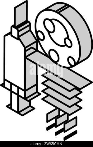 syringe for treat gout pain isometric icon vector illustration Stock Vector