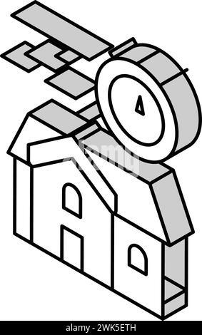 columnar foundation isometric icon vector illustration Stock Vector ...
