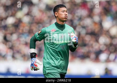 Tokyo, Japan. 17th Feb, 2024. Daiya Maekawa (Vissel) Football/Soccer : FUJIFILM SUPER CUP 2024 match between Vissel Kobe 0-1 Kawasaki Frontale at National Stadium in Tokyo, Japan . Credit: AFLO SPORT/Alamy Live News Stock Photo