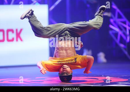 NHK Hall, Tokyo, Japan. 17th Feb, 2024. Wato Kurai/WATO, FEBRUARY 17, 2024 - Breaking : All Japan Breaking Championships 2024 BBOY Junior TOP8 at NHK Hall, Tokyo, Japan. Credit: YUTAKA/AFLO SPORT/Alamy Live News Stock Photo