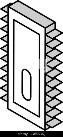 sio2 semiconductor manufacturing isometric icon vector illustration ...
