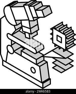 sio2 semiconductor manufacturing isometric icon vector illustration ...