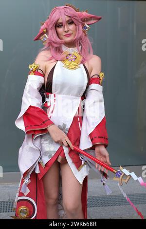 A cosplayer attends the Japan Weekend at Ifema on febrero 2, 2024 in Madrid, Spain (Photo by Oscar Gonzalez/Sipa USA) (Photo by Oscar Gonzalez/Sipa USA) Stock Photo