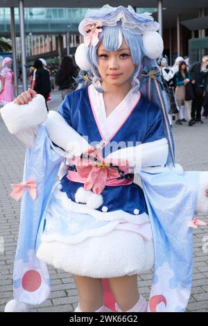 A cosplayer attends the Japan Weekend at Ifema on febrero 2, 2024 in Madrid, Spain (Photo by Oscar Gonzalez/Sipa USA) (Photo by Oscar Gonzalez/Sipa USA) Stock Photo