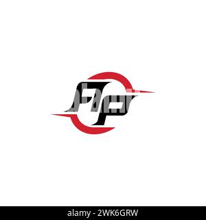 AP initial logo cool and stylish concept for esport or gaming logo as your inspirational Stock Vector