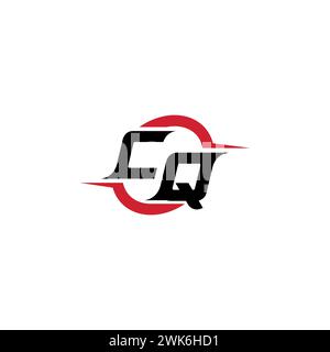 CQ initial logo cool and stylish concept for esport or gaming logo as your inspirational Stock Vector