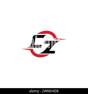 CZ initial logo cool and stylish concept for esport or gaming logo as your inspirational Stock Vector